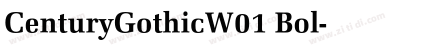 CenturyGothicW01 Bol字体转换